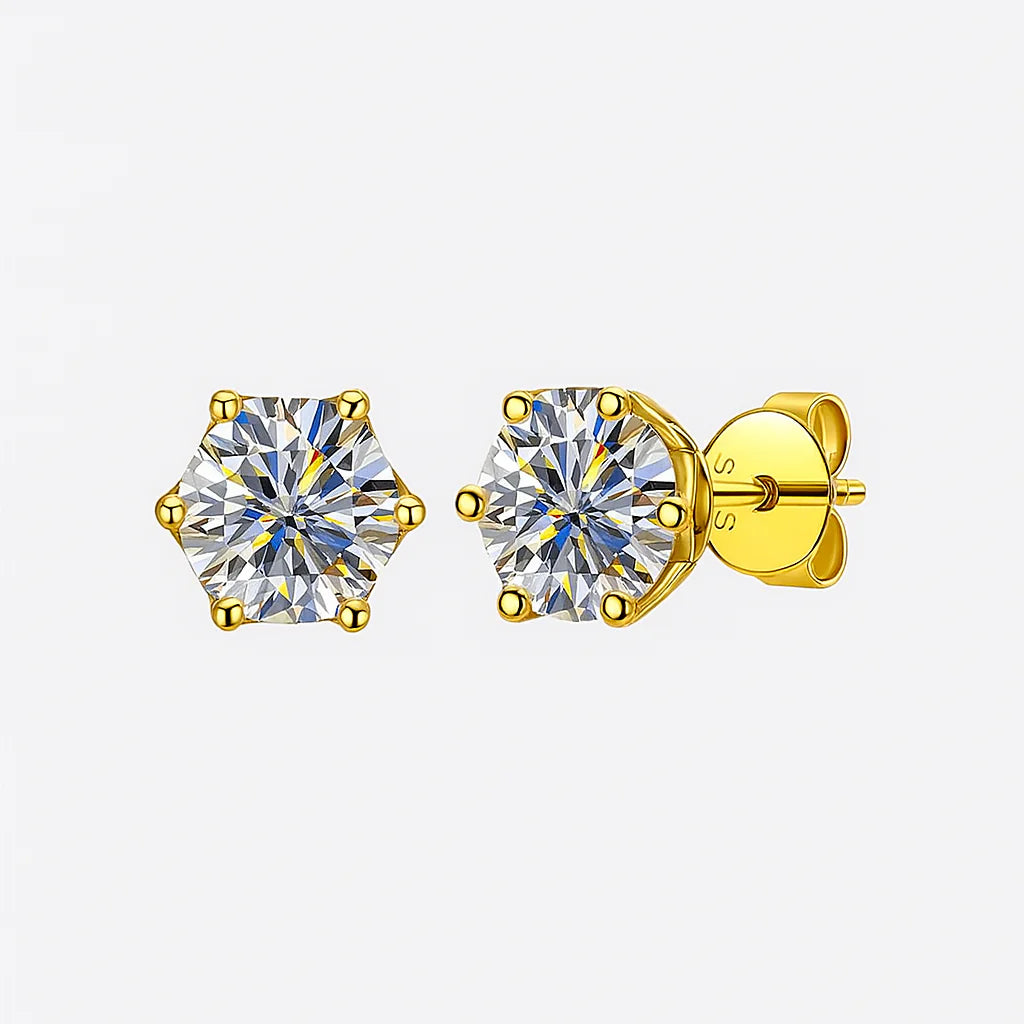 Moissanite Stud Earrings