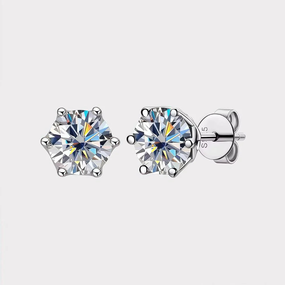 Moissanite Stud Earrings